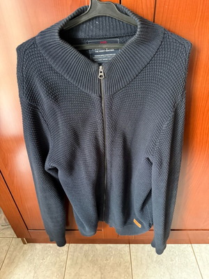 Men's knitted cardigan used Funky Buddha size M blue