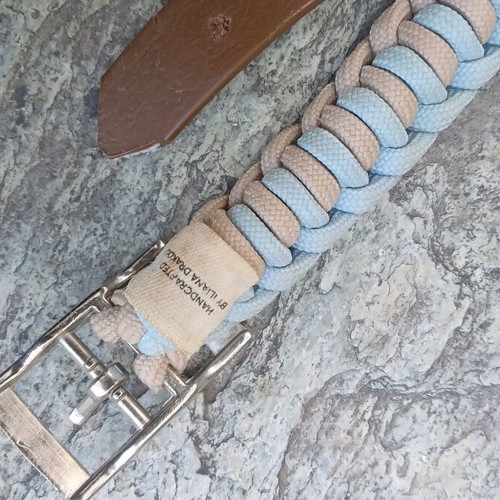 Handmade dog leash like new, made in Greece with 8 loops