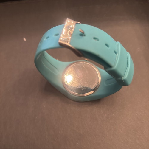 Geneva wristwatch new with turquoise silicone strap