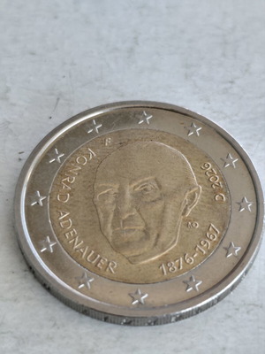 Γερμανία αναμνηστικό νόμισμα 2 ευρώ με τον Κόνραντ Αντενάουερ