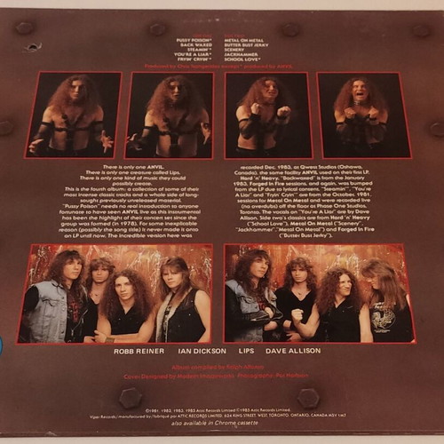 Vinyl LP Anvil Backwaxed used, metal