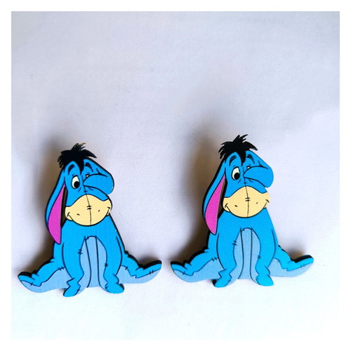 Gary earrings from Winnie The Pooh new, handmade wooden