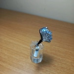 Silver ring new, size 59