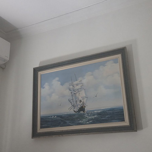 Oil painting used