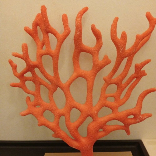 Decorative tree with base like new, orange-pink