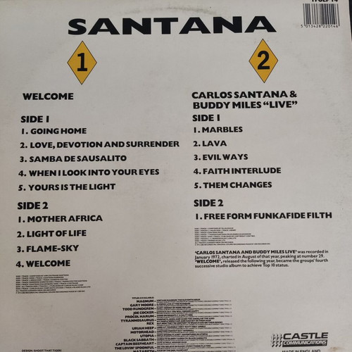 Vinyl Carlos Santana And Buddy Miles – Welcome / Live, Double Rock LP, Like New