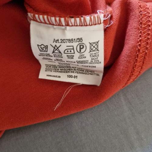 Cecil sleeveless top like new, orange, size S