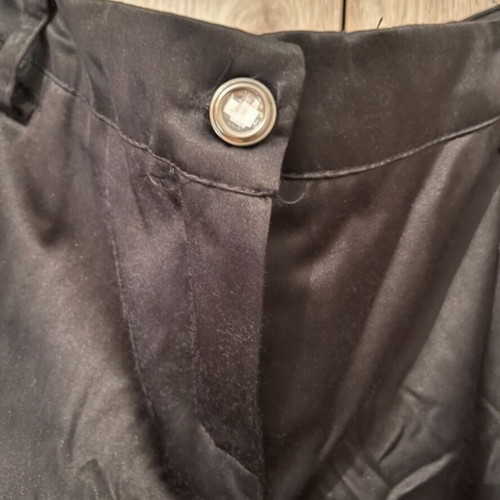 Black satin pants new, size XXL