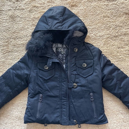 Kids jacket new, dark blue, size 2-3 years