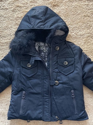 Kids jacket new, dark blue, size 2-3 years