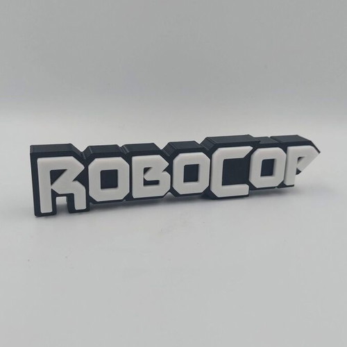 Robocop Logo new 3D printed, size 20cm