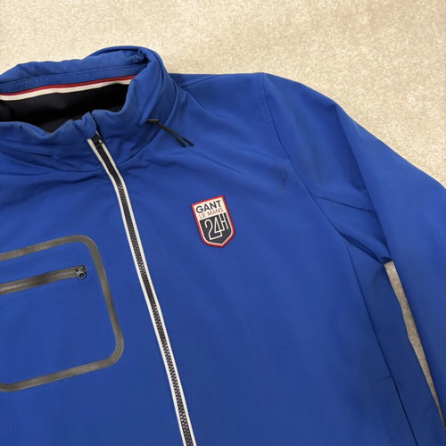 GANT x 24h LE MANS soft shell sport race Flex jacket, size L, blue