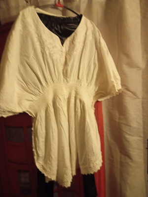 Set blouse and leggings new, black and white, cotton summer