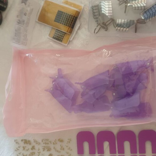 Professional manicure and pedicure set with nail lamp and tools