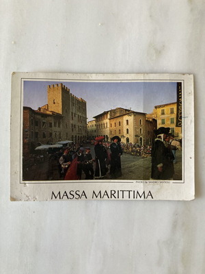 Βίντατζ ιταλική καρτ ποστάλ Massa Marittima Balestro del Girifalco