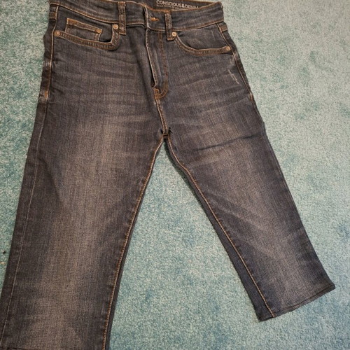 Denim bermuda shorts like new, size 29/32, blue