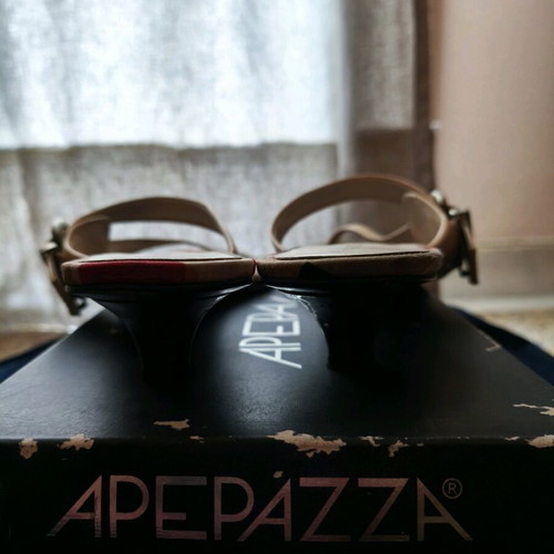 Apepazza πέδιλα μεταχειρισμένα λευκά με πουά μοτίβο, ν.40