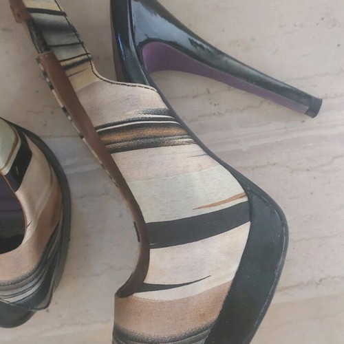 Peeptoe shoes Seven used, size 36, multicolor