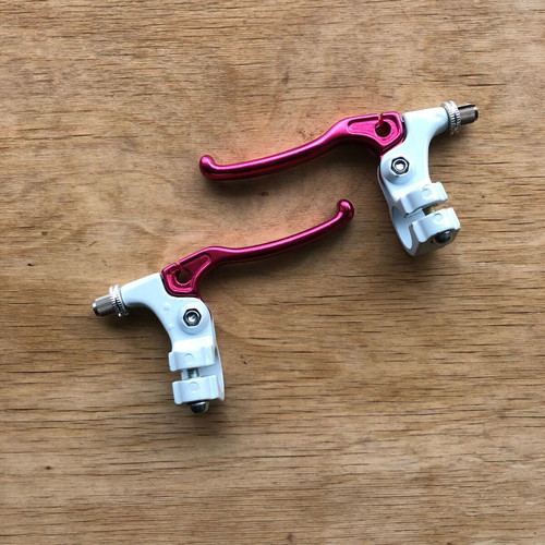 Brake levers for BMX bike pink metallic new