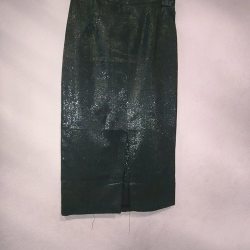 Pencil skirt like new, black with gold details