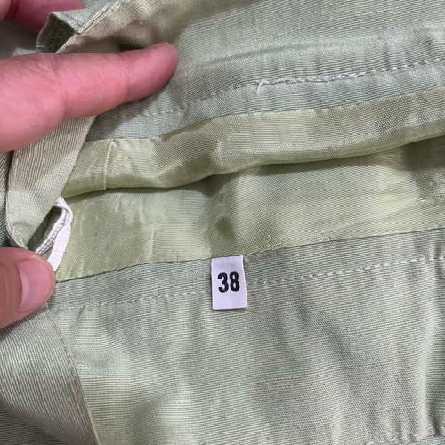Skirt short, narrow, light green like new, size M 38 10
