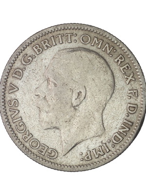 6 Pence coin 1932 used, United Kingdom silver