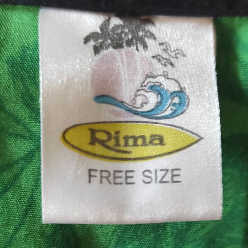 Kaftan green and grey beachwear, like new, Rima Beachwear