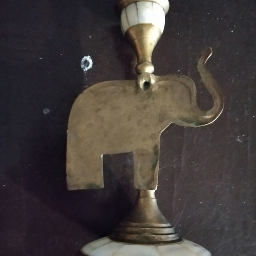 Indian candlestick used with elephant shape