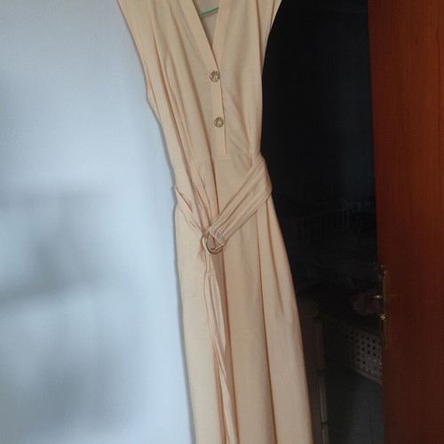 Zara dress like new, yellow with gold details and pockets