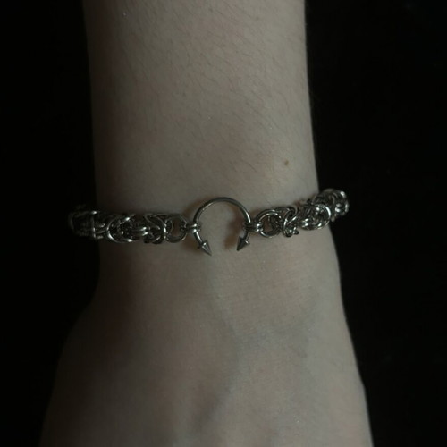 Handmade Chainmail Bracelet Silver Stainless Steel New
