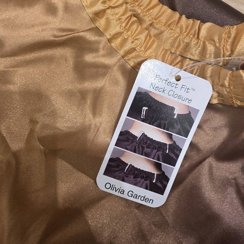 Olivia Garden Mirage Sunset Gold haircut cape new
