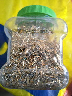 Gold-plated needles used for gold recovery 100 gr