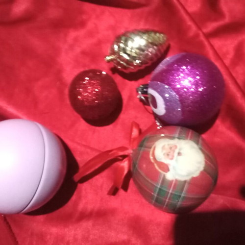 Christmas tree ornaments used, set of 25 pieces