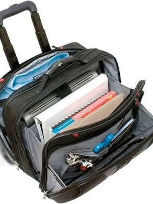 Wenger Granada τσάντα laptop 17" με ροδάκια, μαύρη