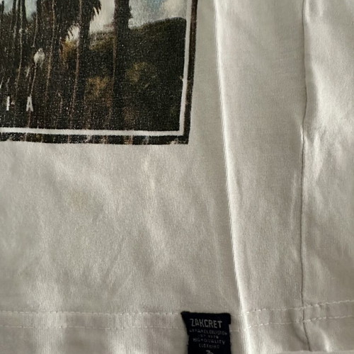 Zakcret children's white T-shirt 8-12 years with California print like new