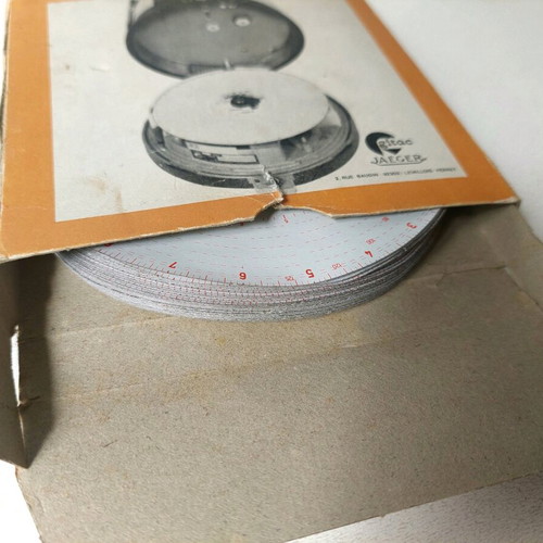 Jaeger GITAC 20 tachograph discs like new, pack of 100 collectible