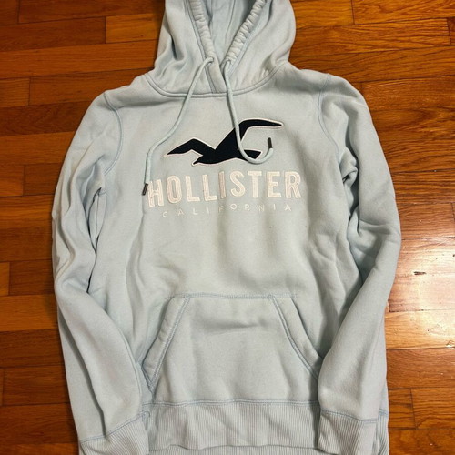 Hollister sweatshirt used, medium, turquoise