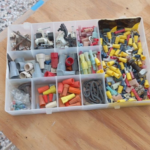 Storage box new with insulating covers and electrical components