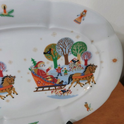 Miterteich Christmas porcelain platter like new