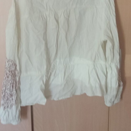 Zara Boho Blouse with Embroidery Size Large New