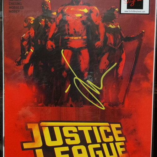 Justice League #1 Forbidden Planet Variant new, signed by Jock
