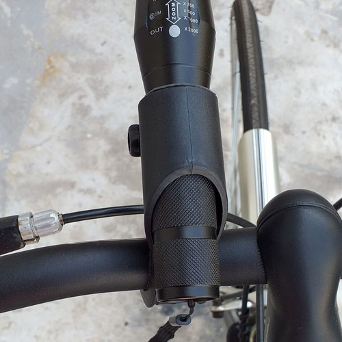 Very loud bicycle lights with aluminum led flashlight (set) T6 10W, 1000 lumens