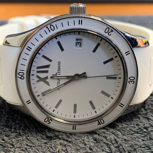 Jacques Lemans Rome Sports watch like new, white