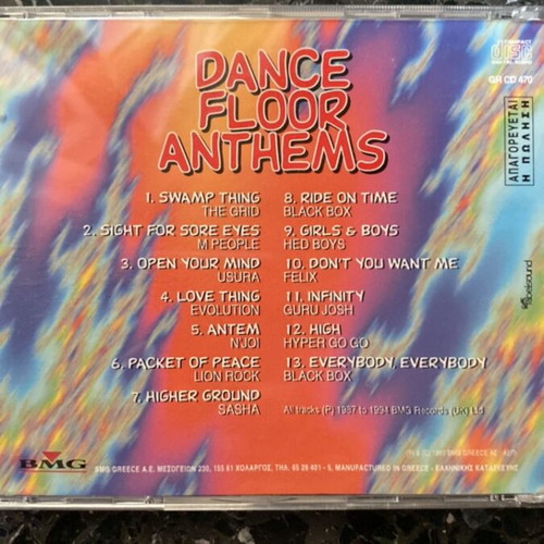 01 Presents Dance Floor Anthems CD like new, electronic