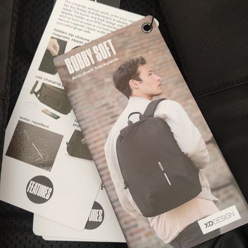 XD Design Bobby Soft laptop backpack 16lt black, new