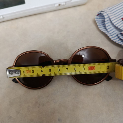 Kingseven sunglasses new unisex with metal frame and case brown
