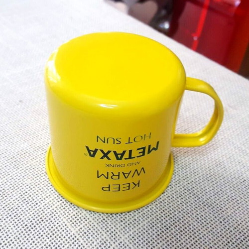 Metaxa metal mug used in excellent condition