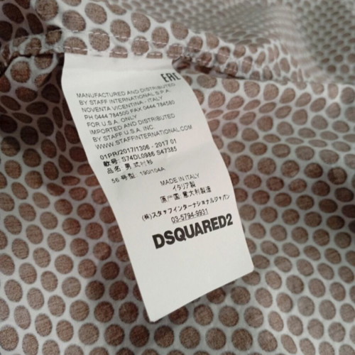 Πουκάμισο Dsquared2 σαν καινούργιο, XL, άσπρο και καφέ