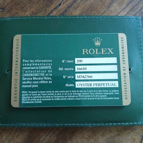 Rolex watch warranty like new