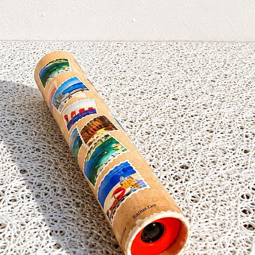 Greek pocket cardboard kaleidoscope vintage, like new